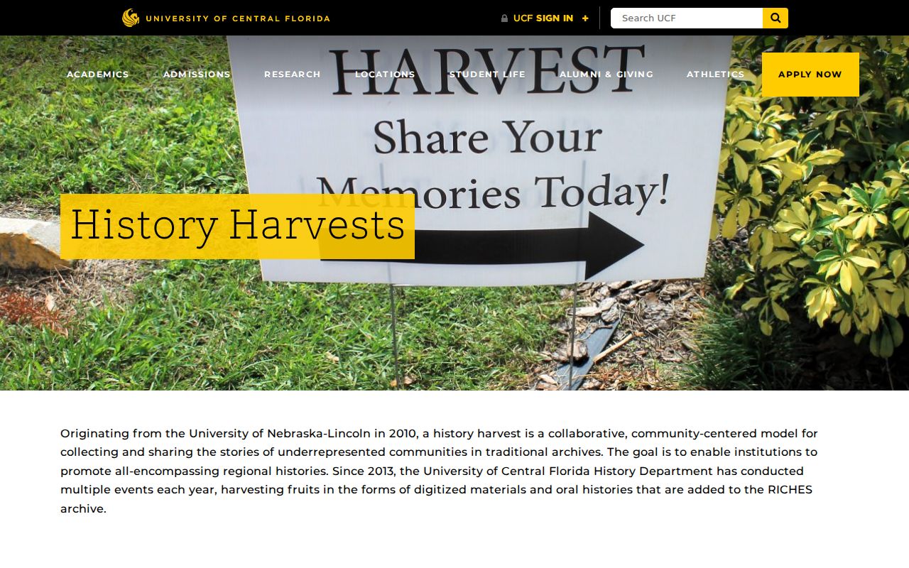 Orlando city directory companion sources in RICHES History Harvests