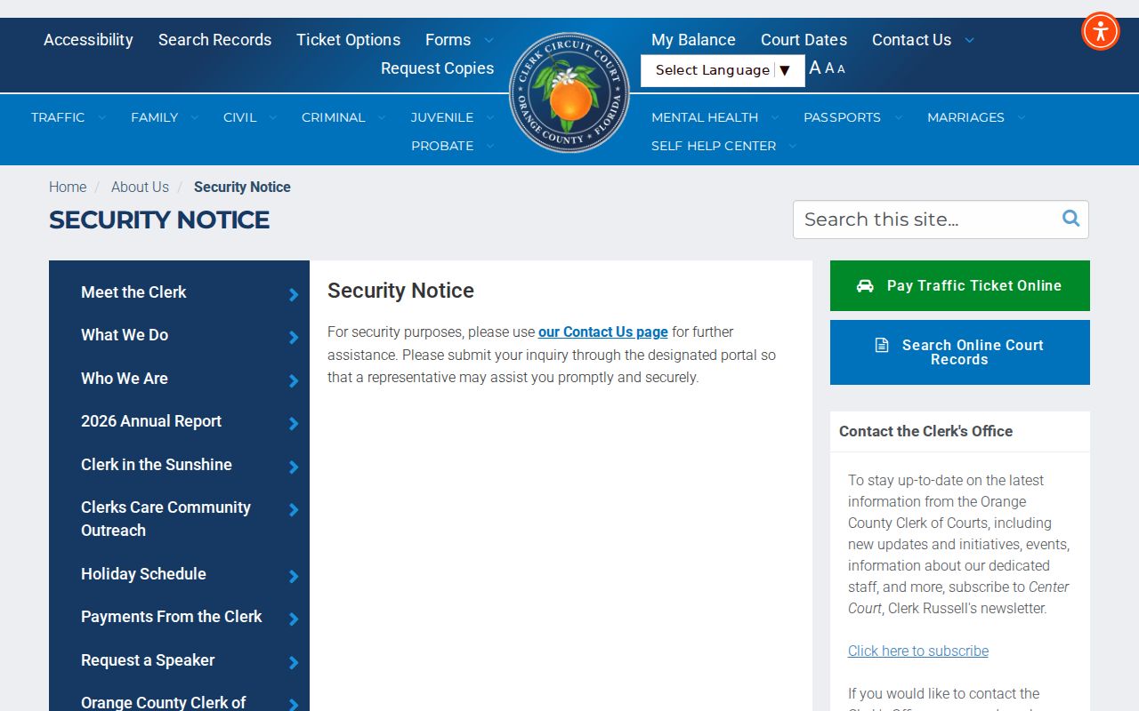 Orlando residents directory Orange County court case search