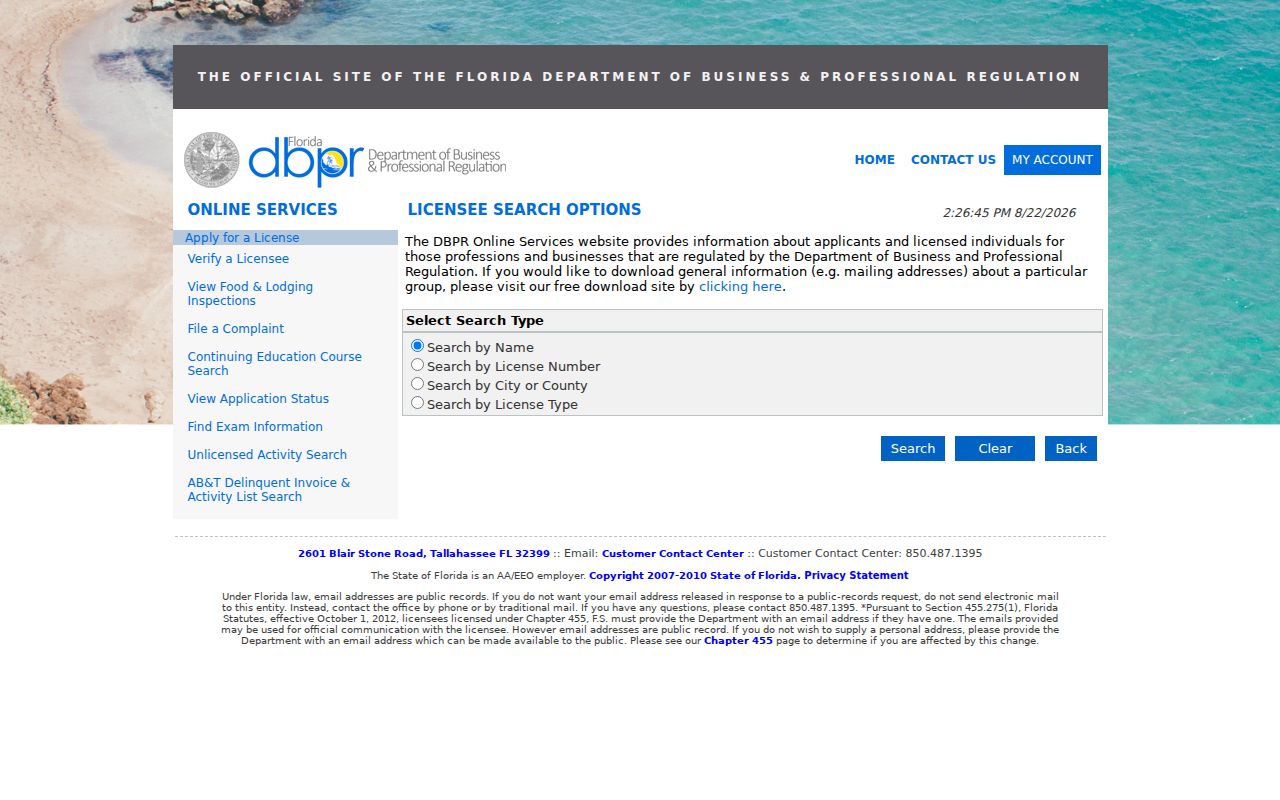 Orlando residents directory Florida license name search