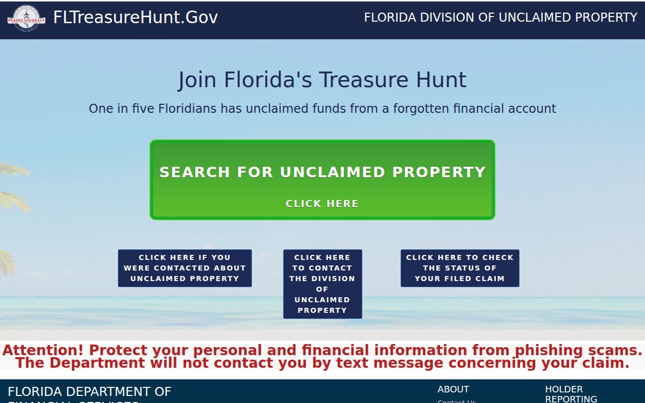 Orlando previous residents and heirs in Florida unclaimed property search