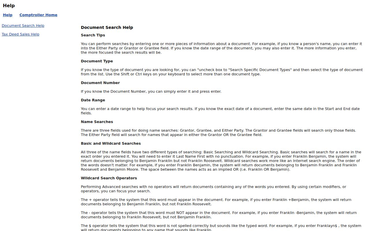 Orlando street directory deed search help from Orange County Official Records